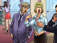 Free sex games with nasty busty business whore disgraced in all ways