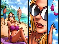 Hot porn toons about hot nude beach